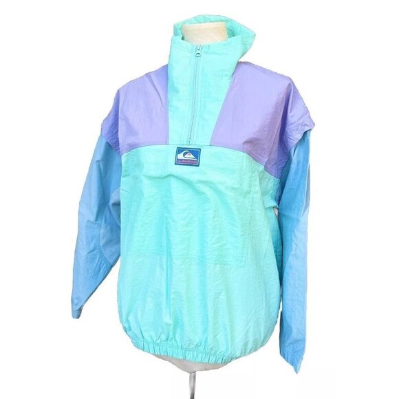 Quiksilver X Stranger Things Women Lenora Windbreaker Jacket Size XS EQWJK03077 - Picture 1 of 15